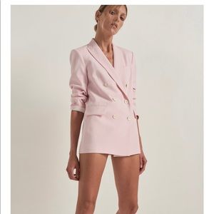 ZARA DOUBLE BREASTED BLAZER WITH POCKETS